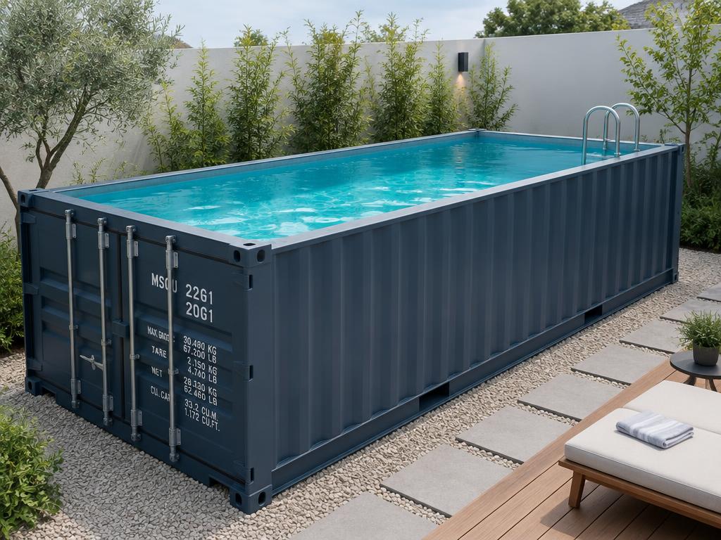 20 ft container pool