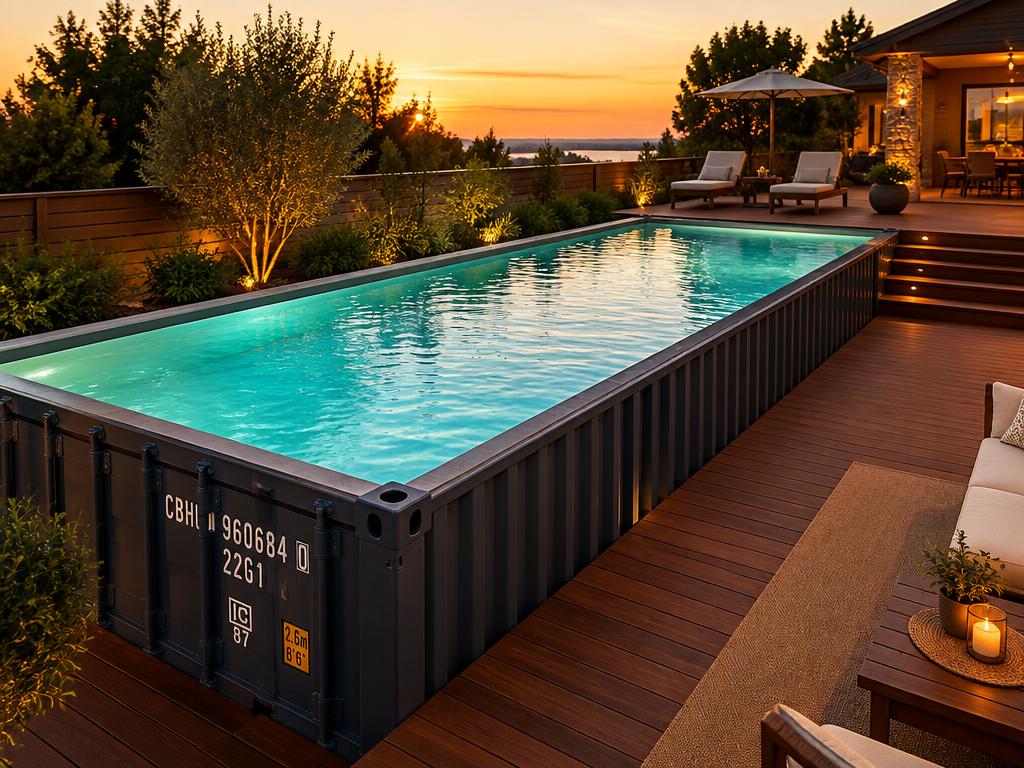 30 ft container pool