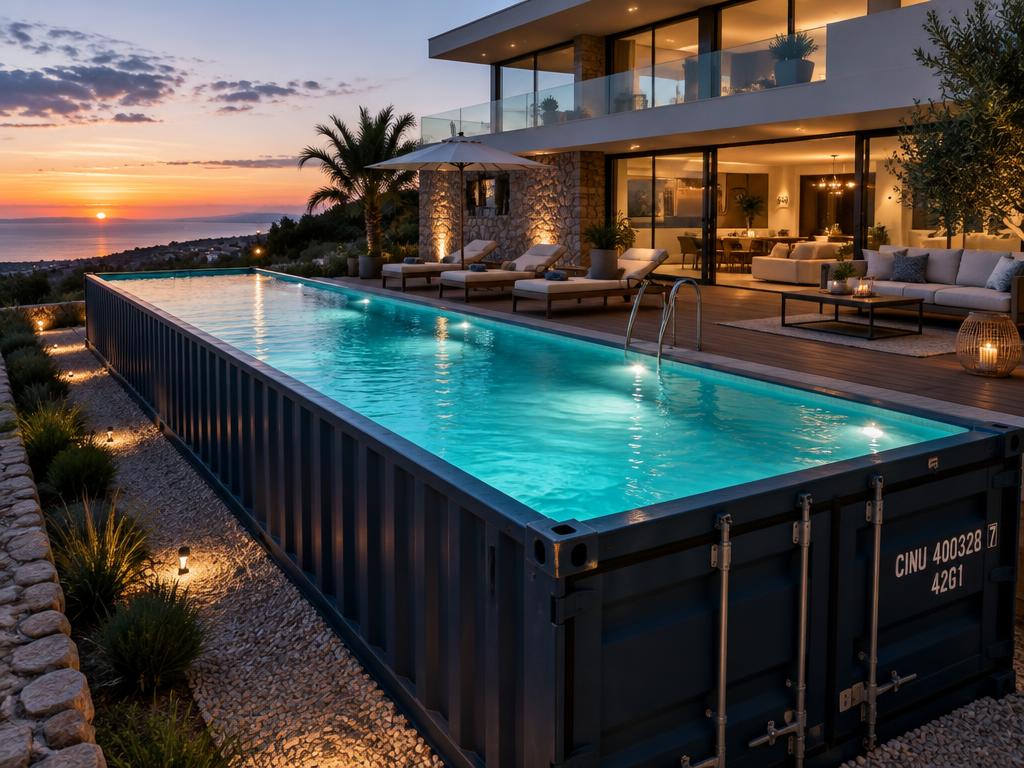 40 ft container pool